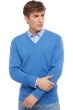 Cashmere kaschmir pullover herren dicke hippolyte 4f blau meliert 4xl