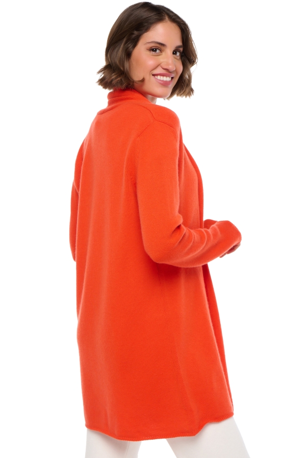 Cashmere kaschmir pullover damen dicke fauve bloody orange m