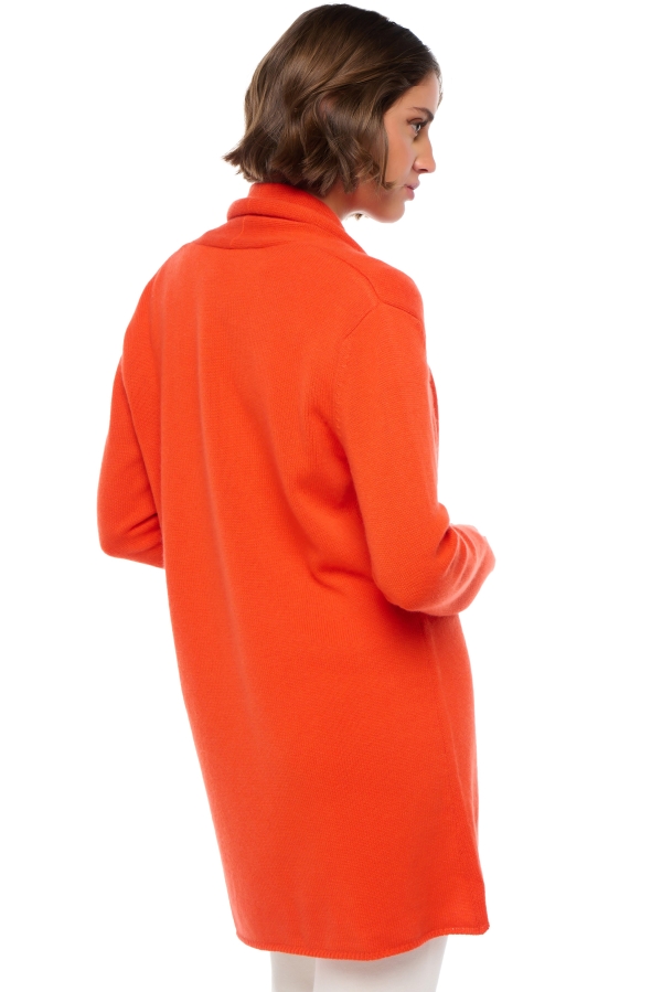 Cashmere kaschmir pullover damen dicke fauve bloody orange m