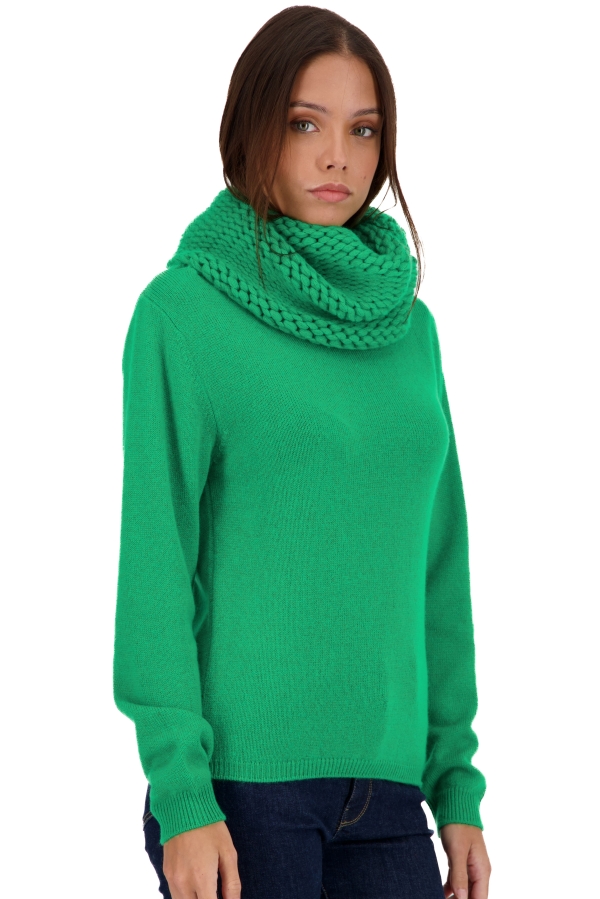 Cashmere kaschmir pullover damen dicke tisha new green 3xl