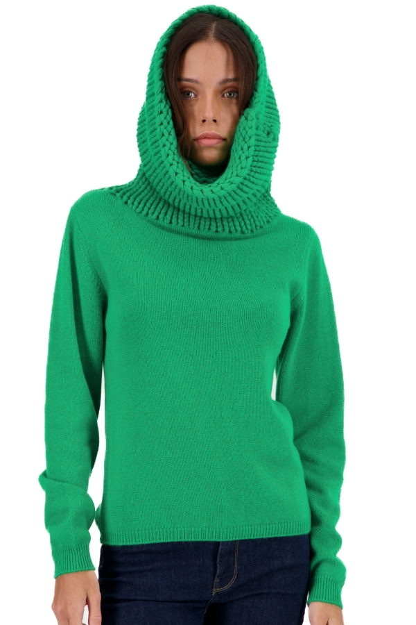 Cashmere kaschmir pullover damen dicke tisha new green xl