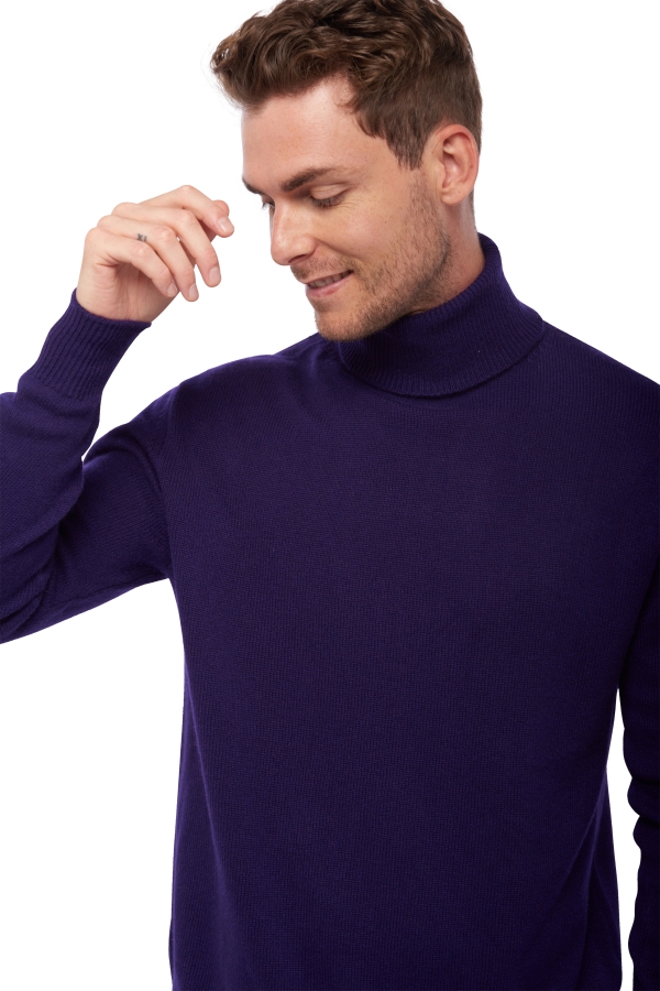 Cashmere kaschmir pullover herren dicke edgar 4f deep purple 4xl