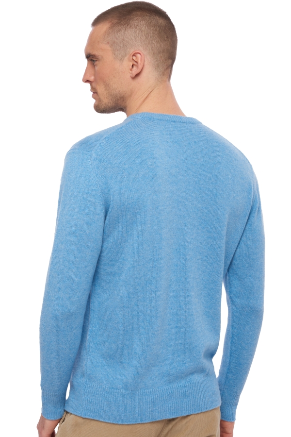 Cashmere kaschmir pullover herren dicke hippolyte 4f azurblau meliert 3xl