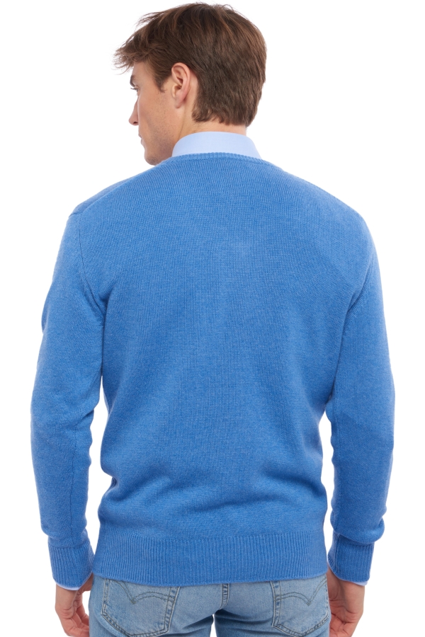 Cashmere kaschmir pullover herren dicke hippolyte 4f blau meliert xs