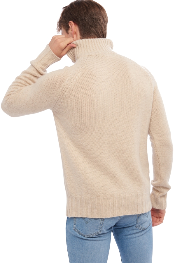 Cashmere kaschmir pullover herren dicke olivier natural beige natural brown l