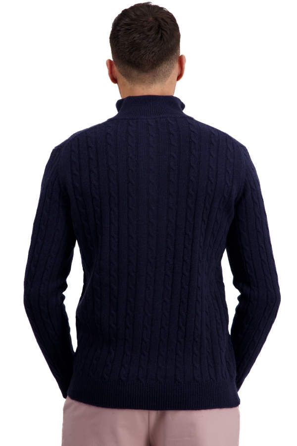 Cashmere kaschmir pullover herren dicke taurus nachtblau 2xl