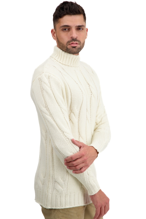 Cashmere kaschmir pullover herren dicke triton natural ecru 4xl