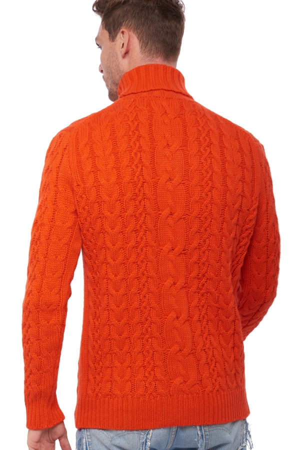 Cashmere kaschmir pullover herren dicke villepinte bloody orange 2xl