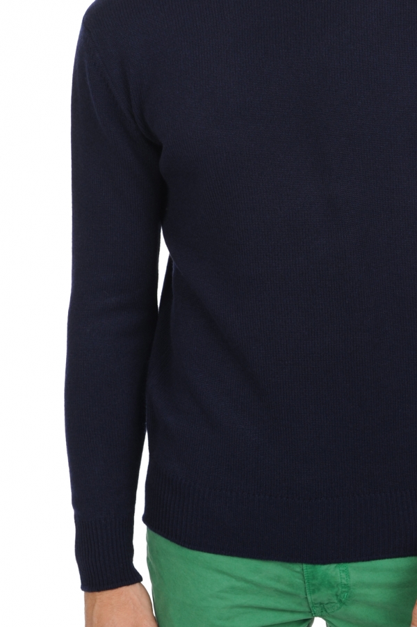 Cashmere kaschmir pullover herren rundhals nestor 4f premium premium navy l