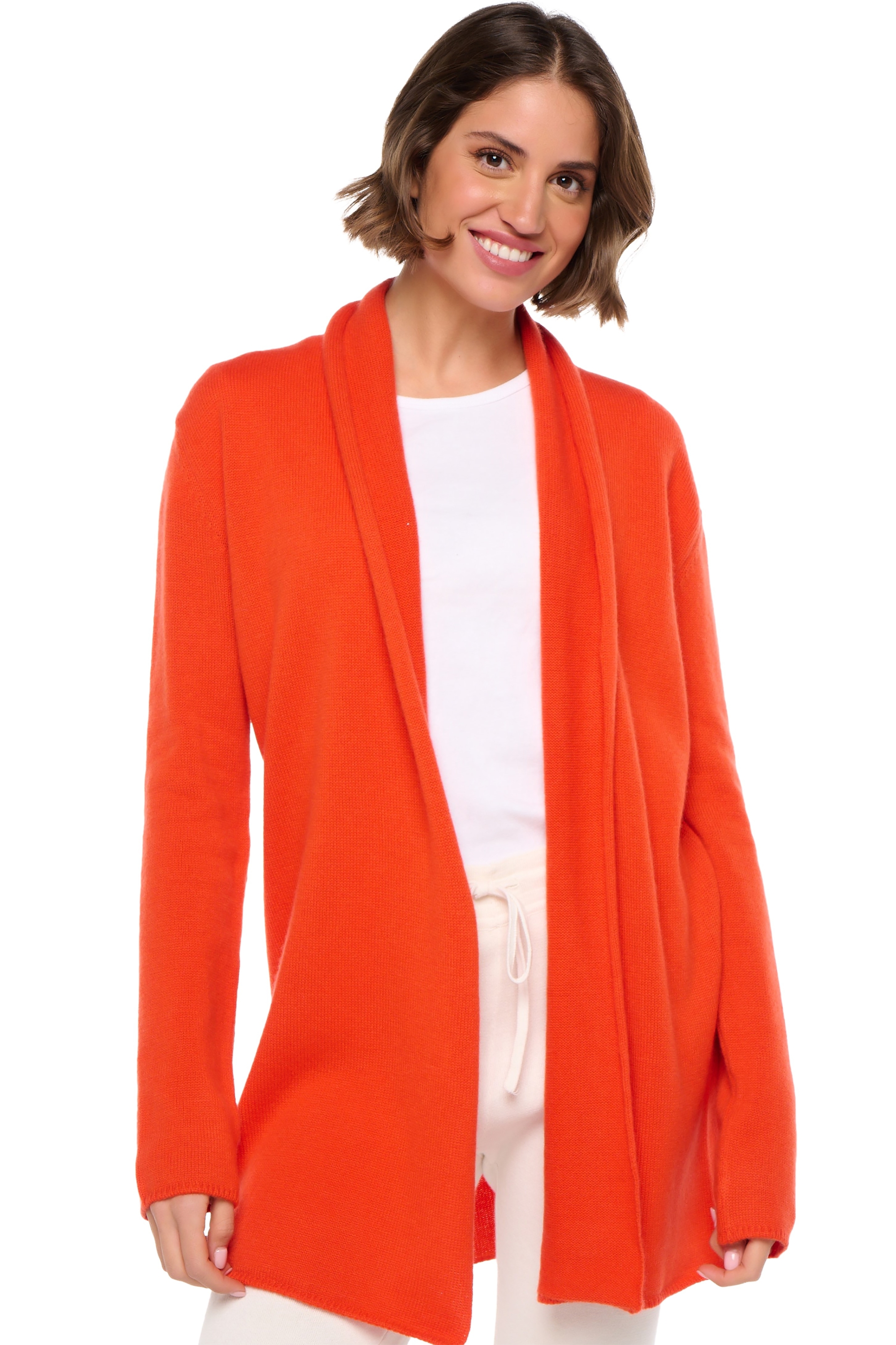 Cashmere kaschmir pullover damen dicke fauve bloody orange 2xl