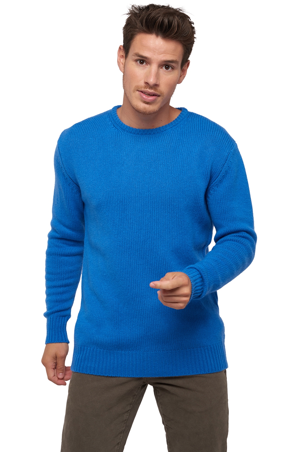 Cashmere kaschmir pullover herren dicke bilal tetbury blue m