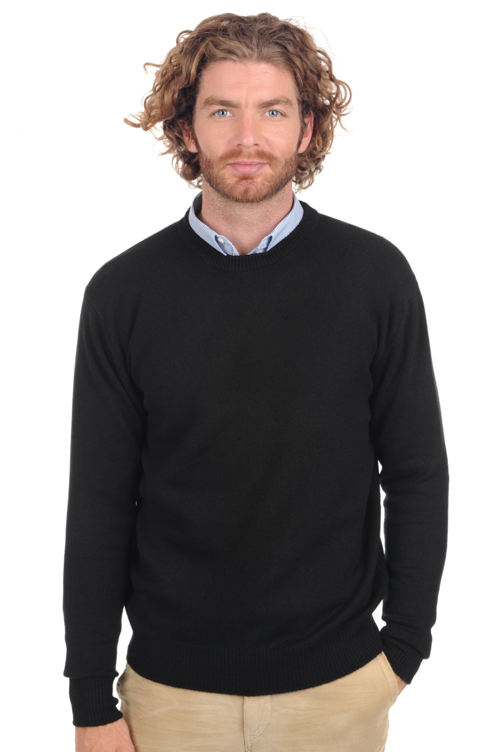 Cashmere kaschmir pullover herren dicke nestor 4f premium black m
