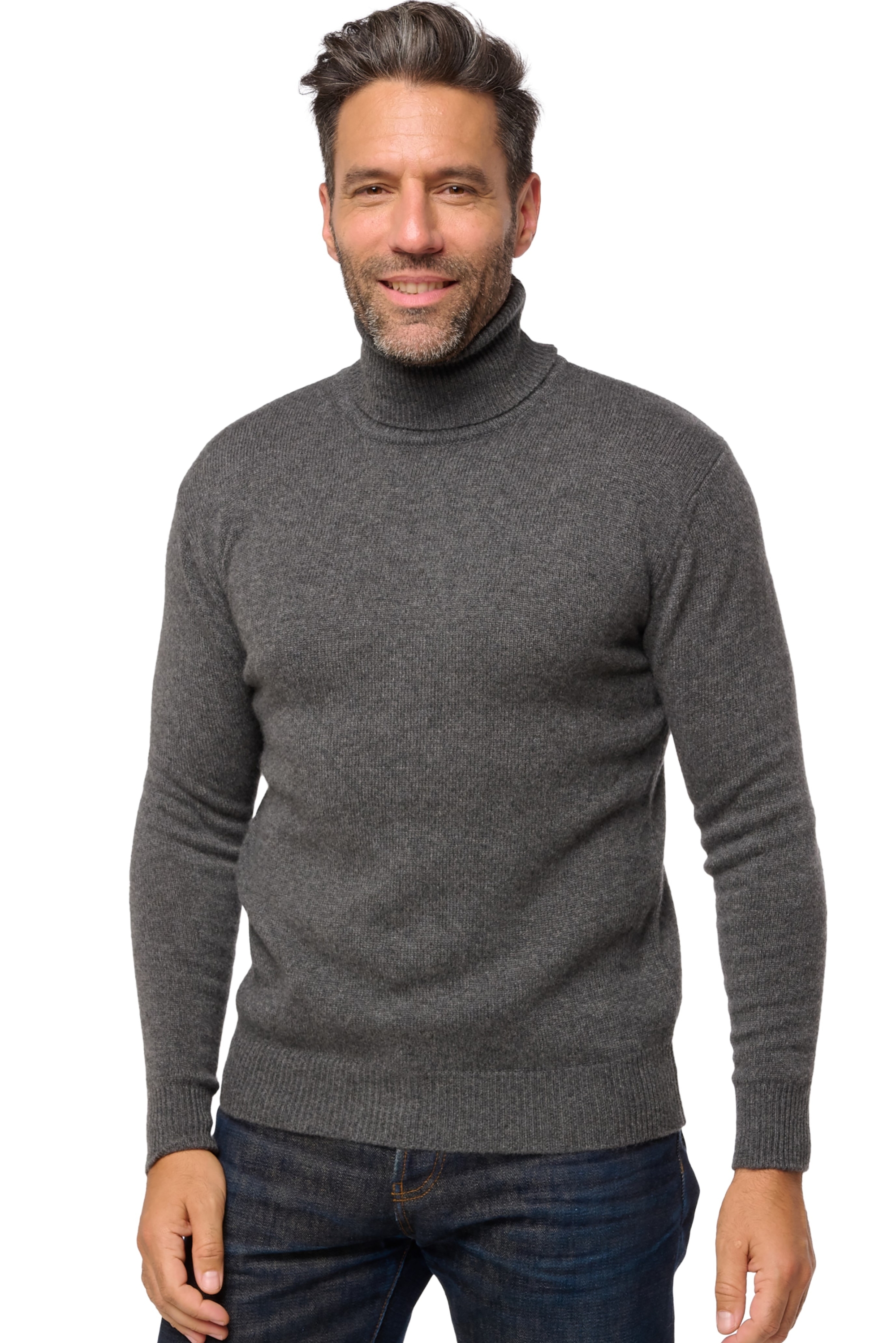 Cashmere kaschmir pullover herren dicke torino first dark grey 3xl