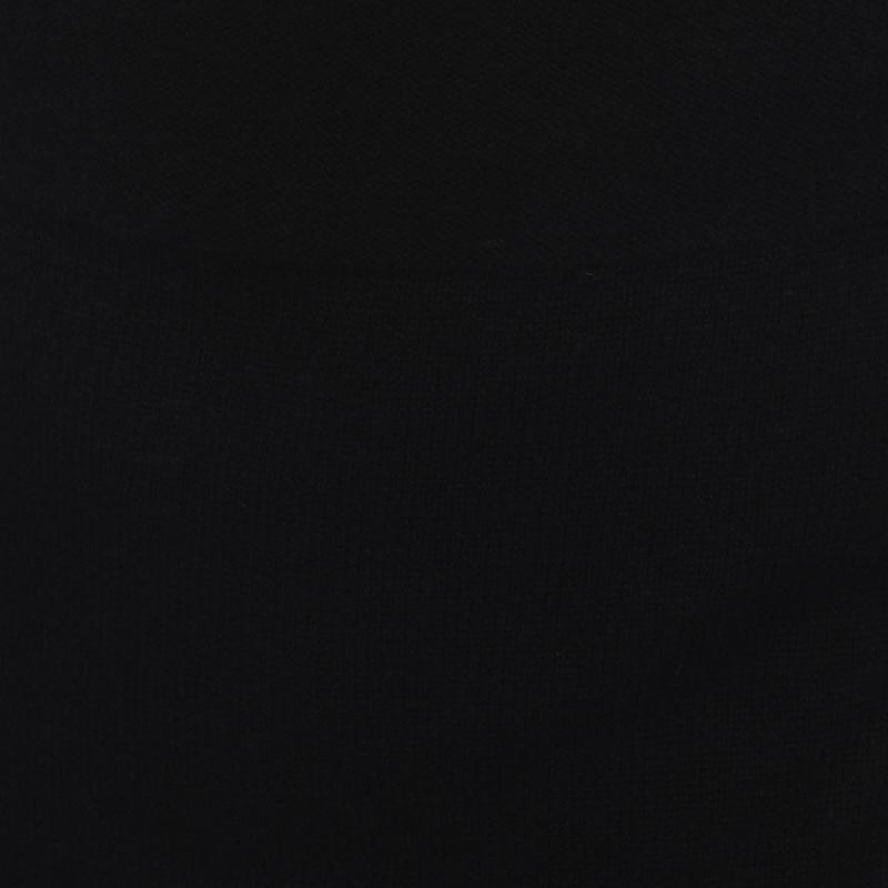 Baby Alpakawolle kaschmir pullover herren v ausschnitt ethan schwarz s