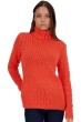 Cashmere kaschmir pullover damen rollkragen vicenza peach bloody orange l