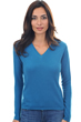 Cashmere kaschmir pullover damen v ausschnitt emma entenblau 