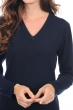 Cashmere kaschmir pullover damen v ausschnitt emma nachtblau 