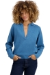 Cashmere kaschmir pullover damen v ausschnitt trinita manor blue m