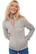 Cashmere kaschmir pullover damen zip kapuze elodie flanellgrau meliert xs