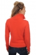 Cashmere kaschmir pullover damen zip kapuze elodie koralle l