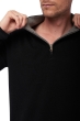 Cashmere kaschmir pullover herren dicke cilio schwarz grau meliert 2xl