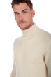 Cashmere kaschmir pullover herren polo artemi natural ecru 3xl