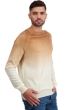 Cashmere kaschmir pullover herren rundhals ticino natural ecru camel xl