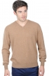 Cashmere kaschmir pullover herren v ausschnitt gaspard camel meliert 