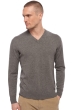 Cashmere kaschmir pullover herren v ausschnitt hippolyte graubraun meliert 