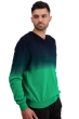 Cashmere kaschmir pullover herren v ausschnitt telaviv new green nachtblau 2xl