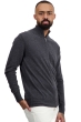 Cashmere kaschmir pullover herren zip kapuze thobias first grey melange m