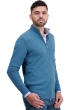 Cashmere kaschmir pullover herren zip kapuze thobias first manor blue m