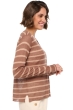 Leinen kaschmir pullover damen v ausschnitt sullivan latte s