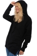 Yak kaschmir pullover damen zip kapuze veria schwarz 2xl