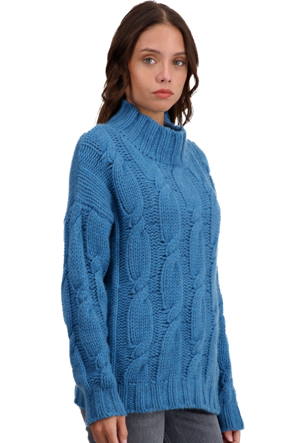 Cashmere kaschmir pullover damen dicke twiggy manor blue xs