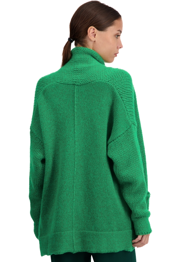 Cashmere kaschmir pullover damen dicke vienne basil new green s