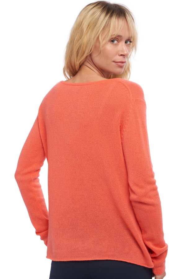 Cashmere kaschmir pullover damen die zeitlosen flavie koralle m