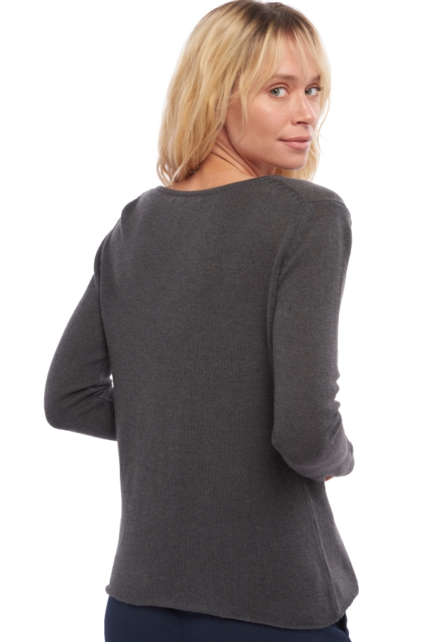 Cashmere kaschmir pullover damen fruhjahr sommer kollektion flavie anthrazit xs