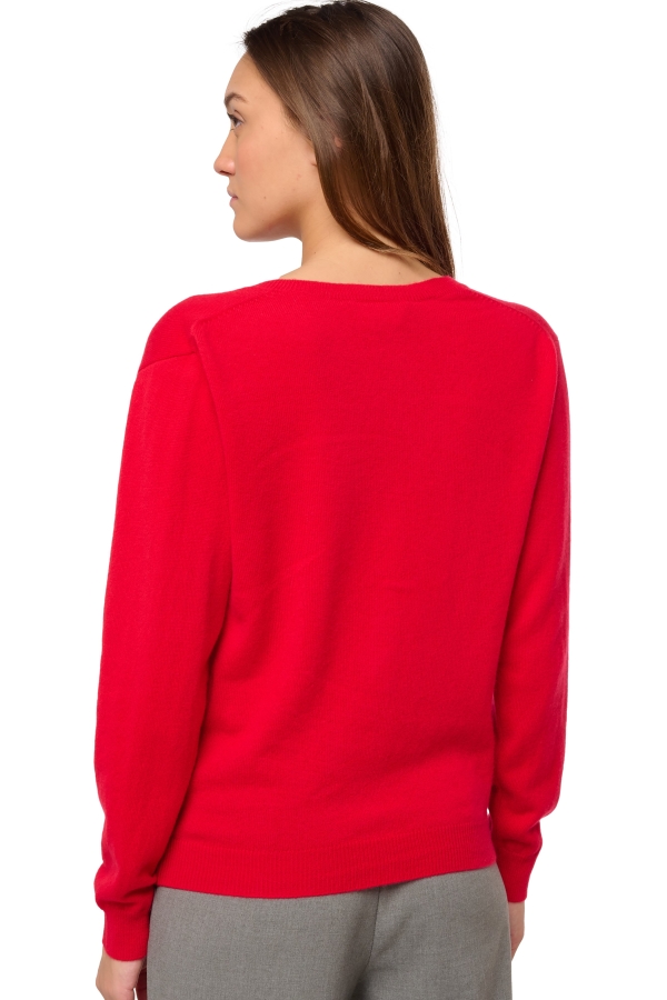 Cashmere kaschmir pullover damen fruhjahr sommer kollektion taline first deep red l