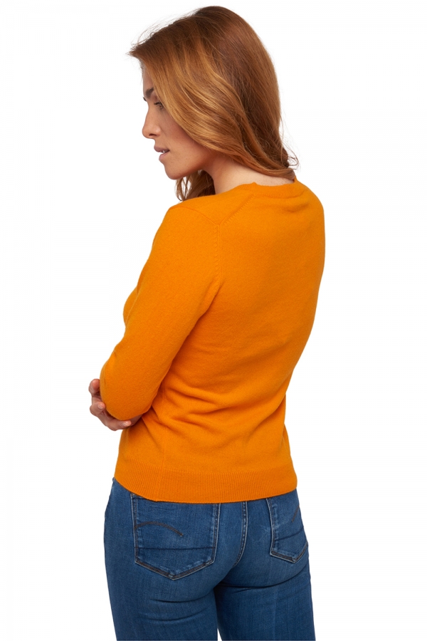 Cashmere kaschmir pullover damen fruhjahr sommer kollektion taline first orange xs