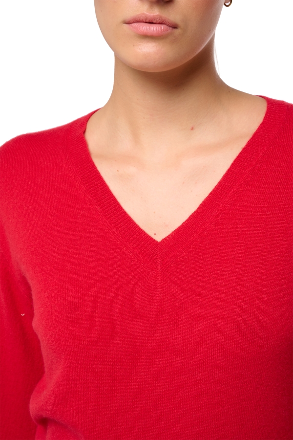 Cashmere kaschmir pullover damen fruhjahr sommer kollektion tessa first deep red s