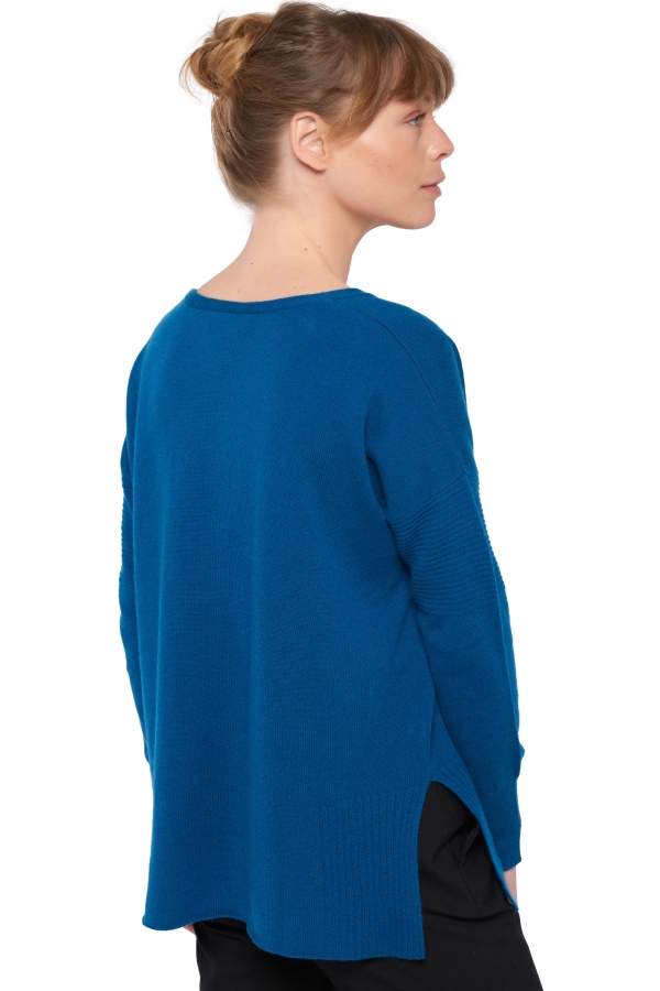 Cashmere kaschmir pullover damen fruhjahr sommer kollektion uhaina entenblau s