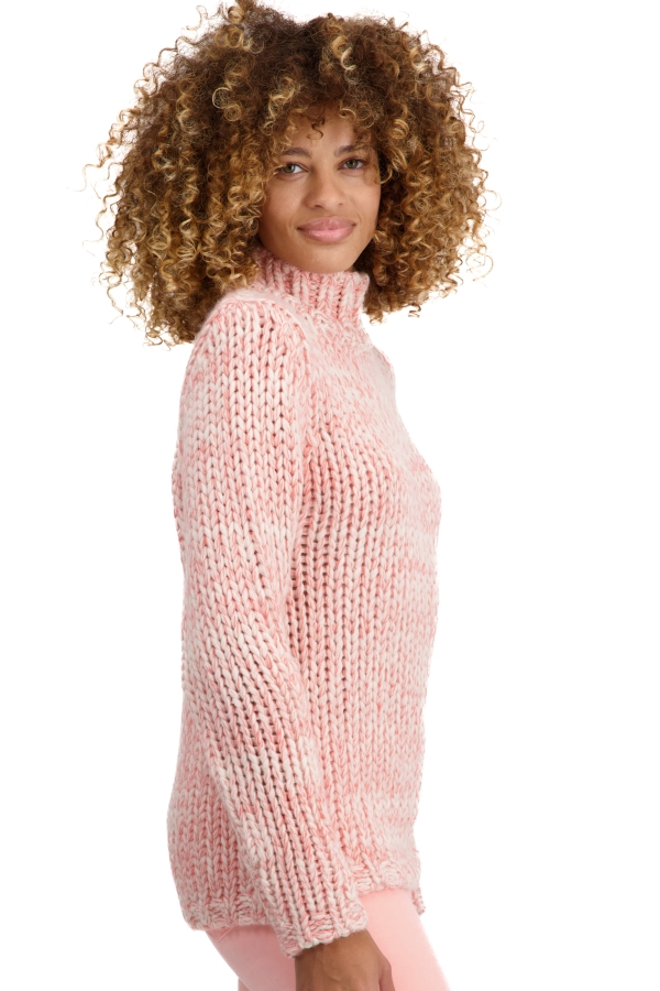 Cashmere kaschmir pullover damen toxane natural ecru zartrosa peach 3xl