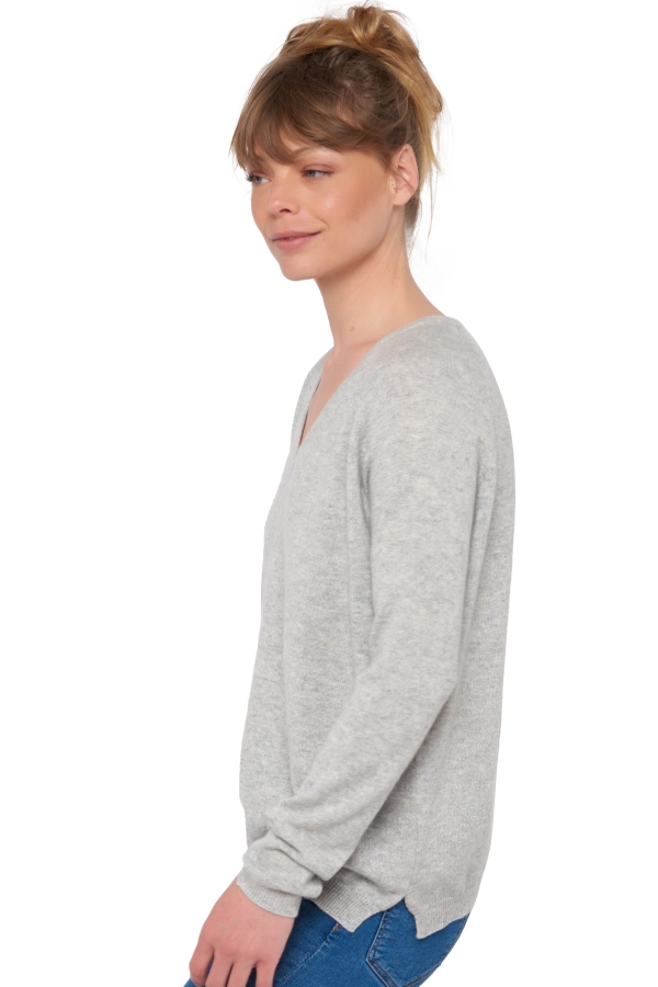 Cashmere kaschmir pullover damen zanjan flanellgrau meliert m