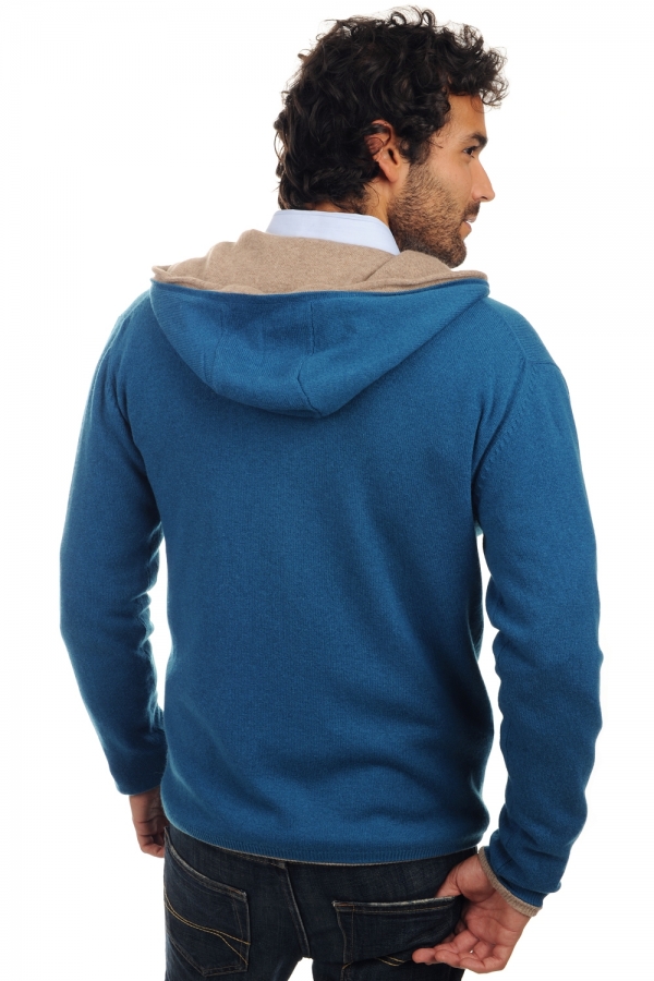 Cashmere kaschmir pullover herren dicke carson leuchtendes blau natural brown s