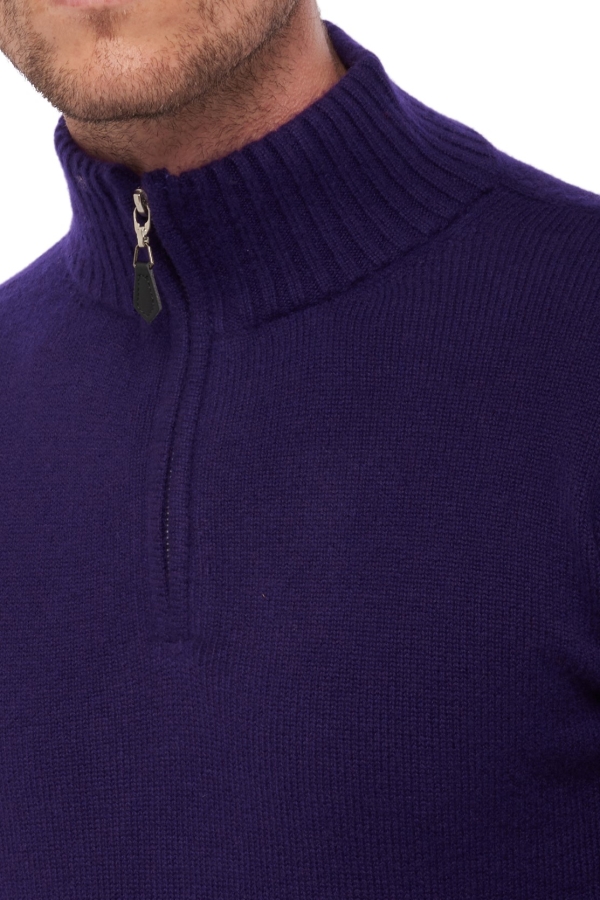 Cashmere kaschmir pullover herren dicke donovan deep purple l