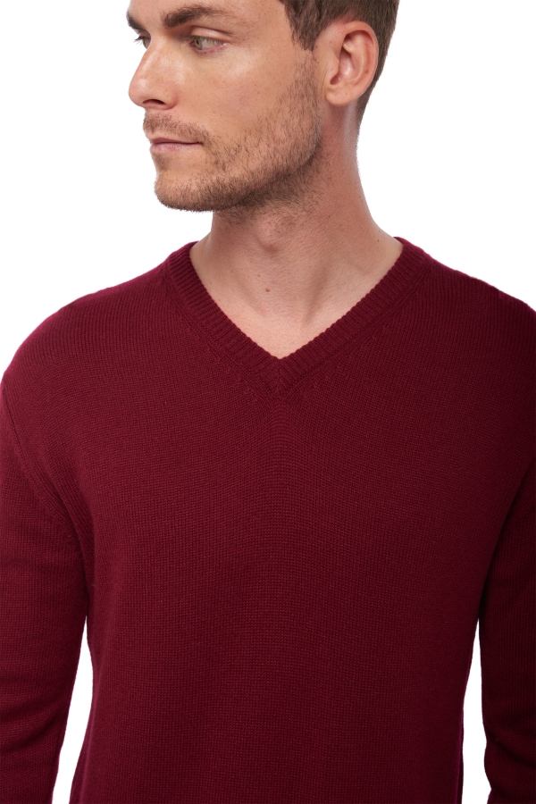 Cashmere kaschmir pullover herren dicke hippolyte 4f bordeaux 2xl