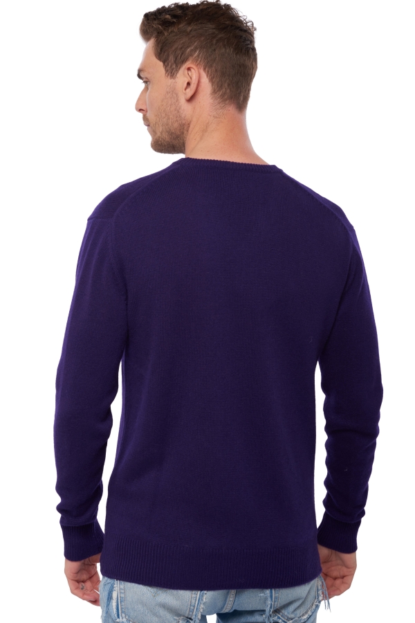 Cashmere kaschmir pullover herren dicke hippolyte 4f deep purple 2xl