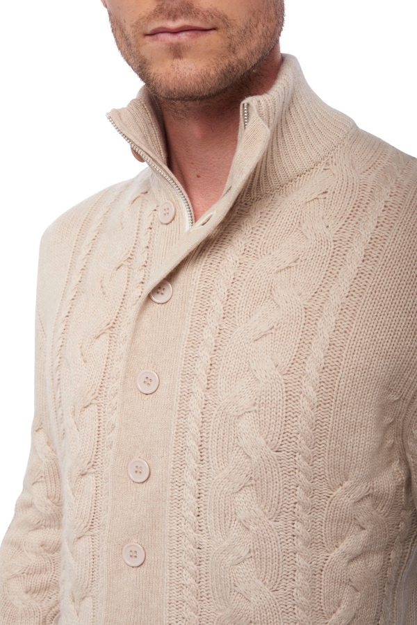 Cashmere kaschmir pullover herren dicke loris natural beige 3xl