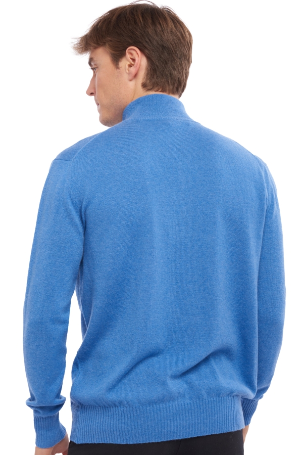 Cashmere kaschmir pullover herren die zeitlosen henri blau meliert graubraun m